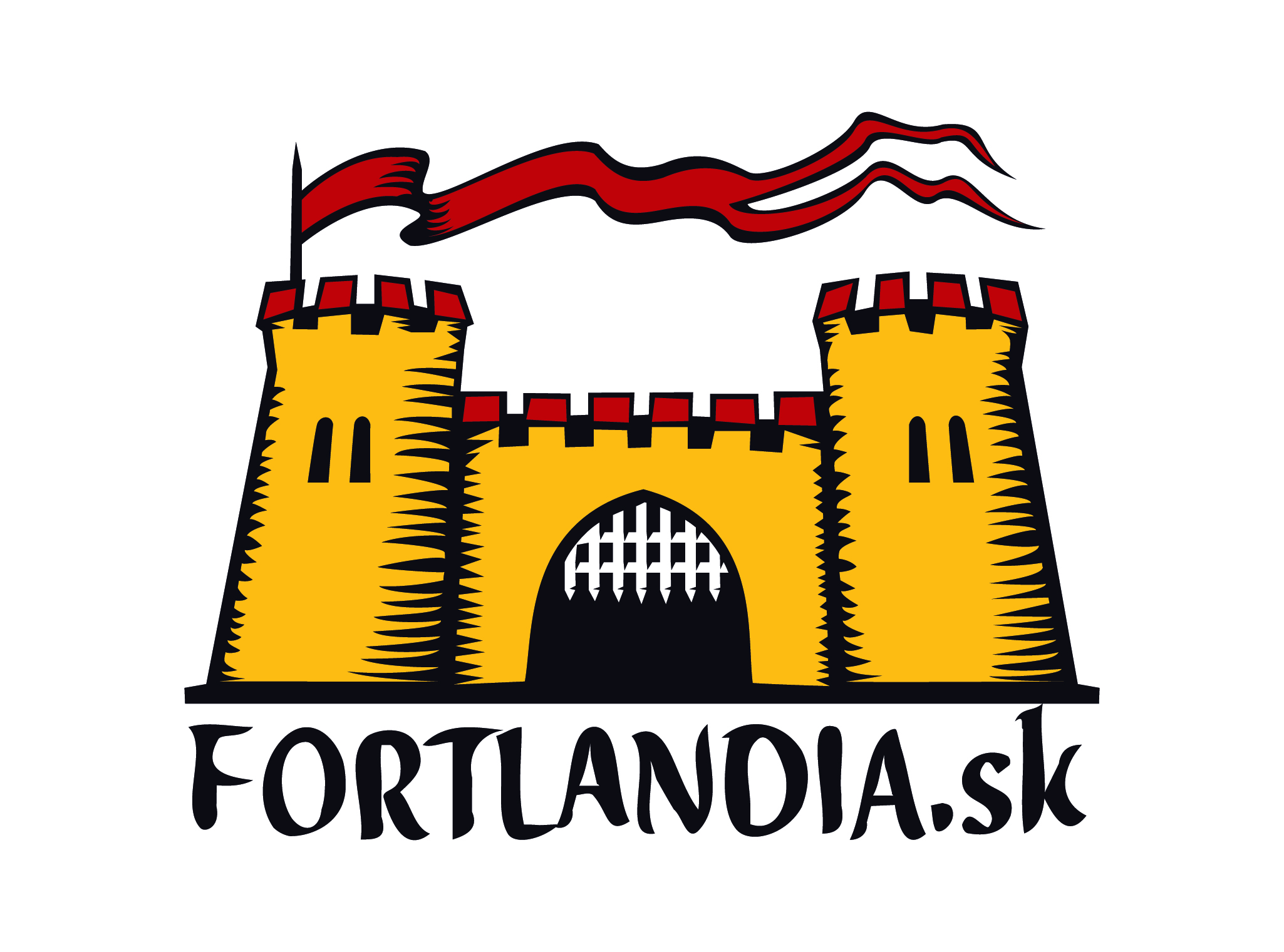 Το λογότυπο και το κείμενο FORTLANDIA.sk αναφέρονται σε μια σλοβακική μεσαιωνική και airsoft καλοκαιρινή κατασκήνωση για παιδιά.