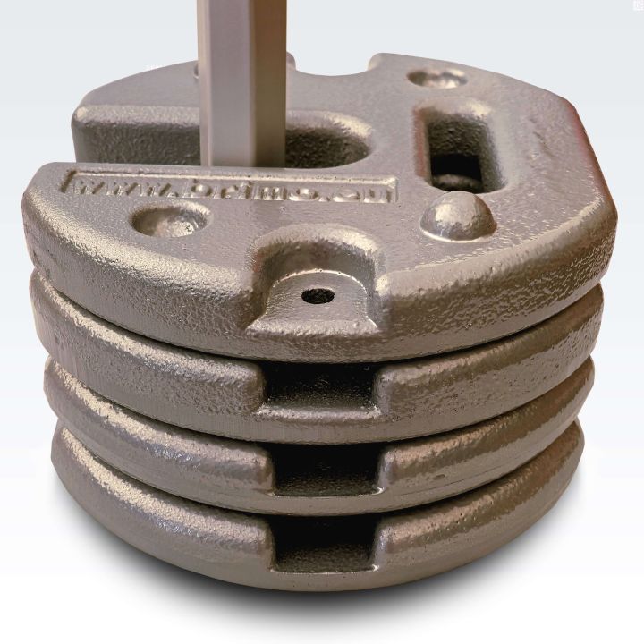 Σύνολο 4 τεμαχίων γκρι ατσάλινων βαρών για σκηνή